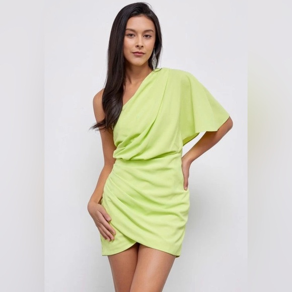 NWT DO+BE One Shoulder Mini Dress Size S - Picture 1 of 7